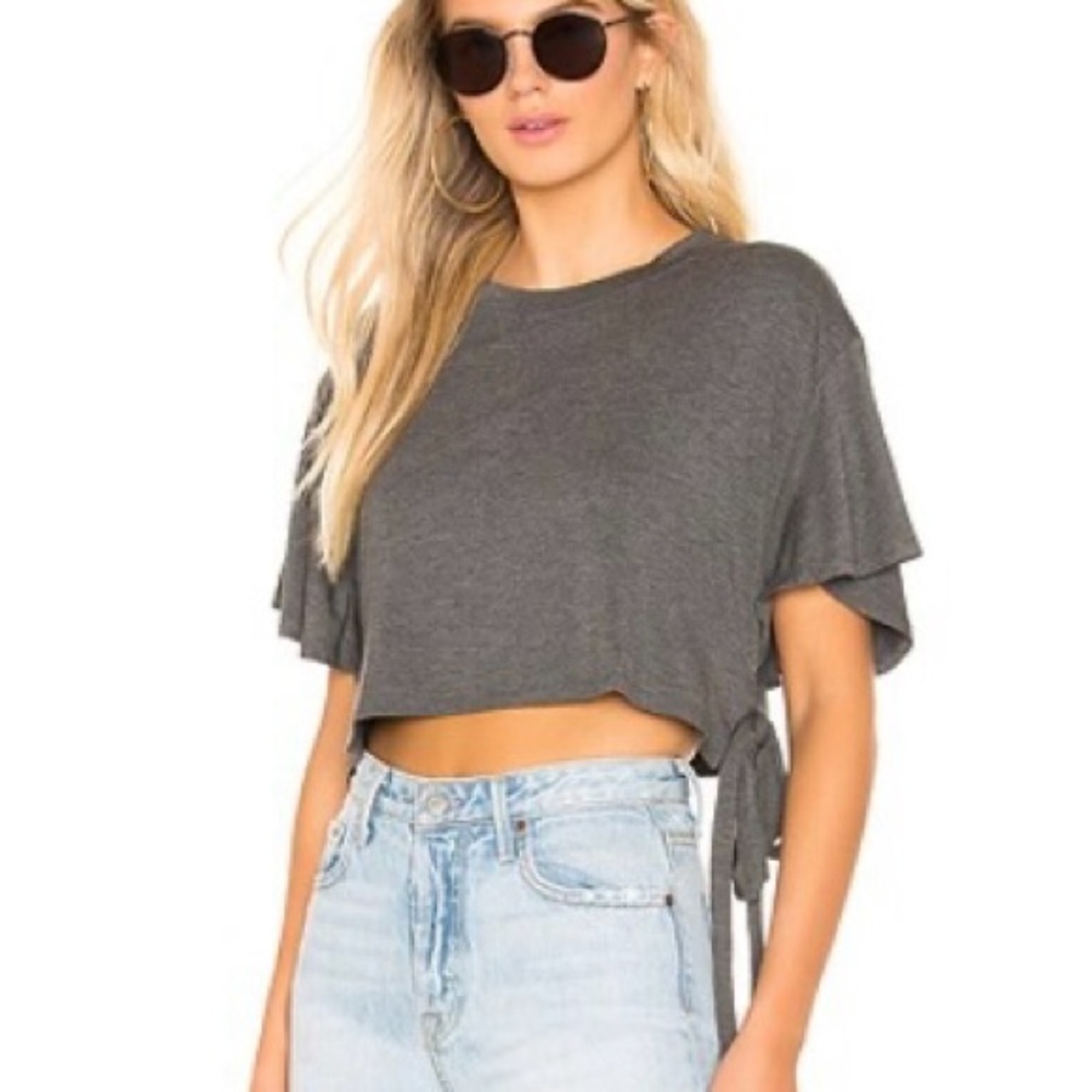 Gray Women's Crop Top
